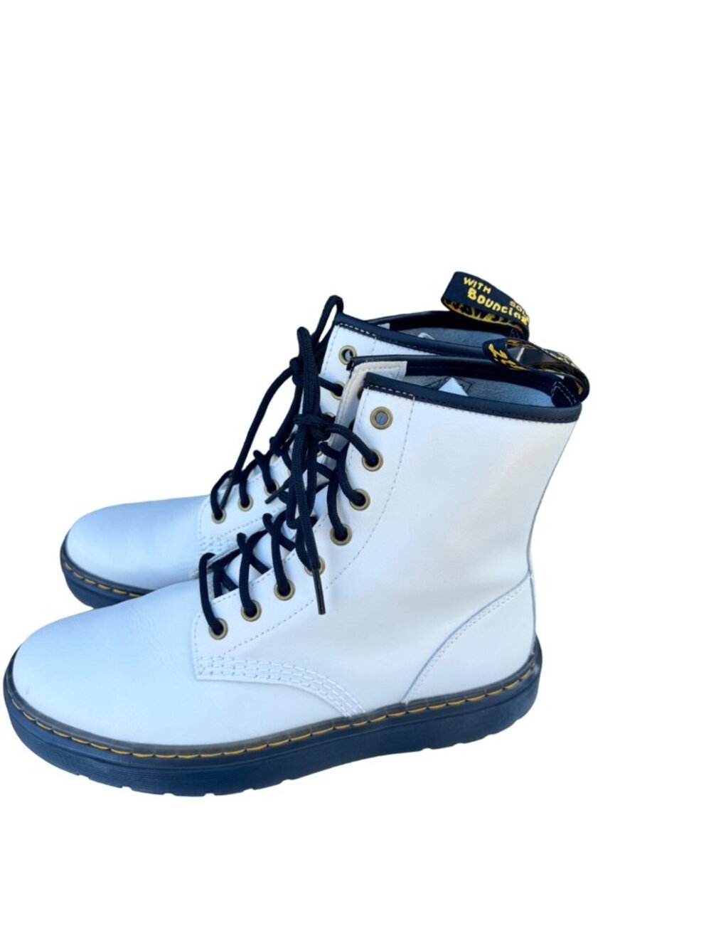 Dr. Martens Zavala Boots White Unisex Size 8 Men 9 Women EU 41 Lace Up Combat - Picture 5 of 10